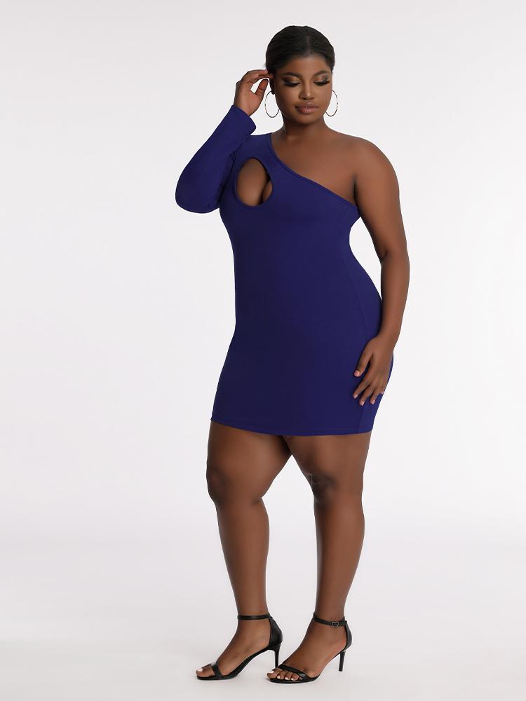 One Shoulder Cut Out Dress