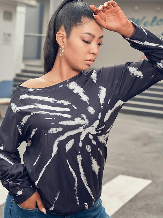 Tie Dye Round-neck T-shirt