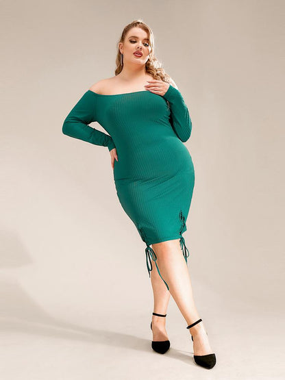 Off Shoulder Knotted Dress