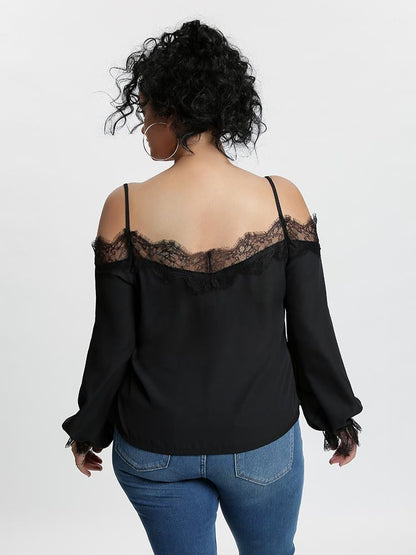 Lace Off Shoulder Blouse