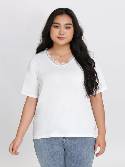 Lace Short Sleeve Tee