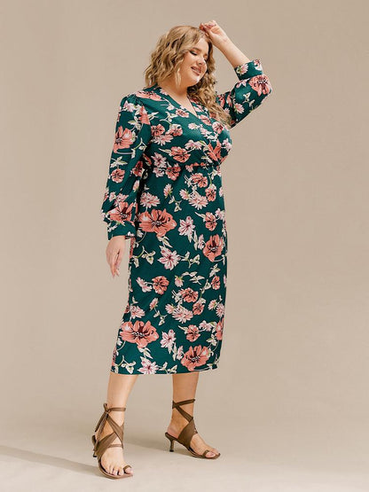 Vintage Floral Long Sleeve Dress
