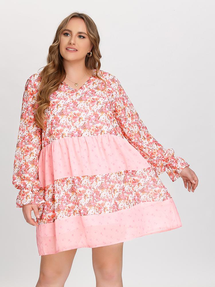 Ditsy Patchwork Dress