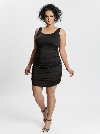 Ruched Backless Dress