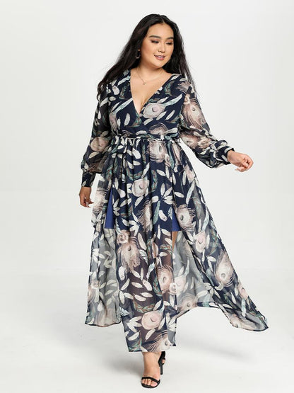 Chiffon Printed Maxi Dress