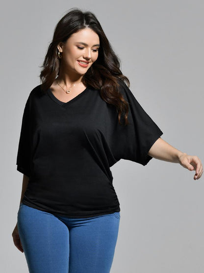 V-Neck Dolman Sleeve T-Shirt