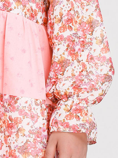 Ditsy Patchwork Dress