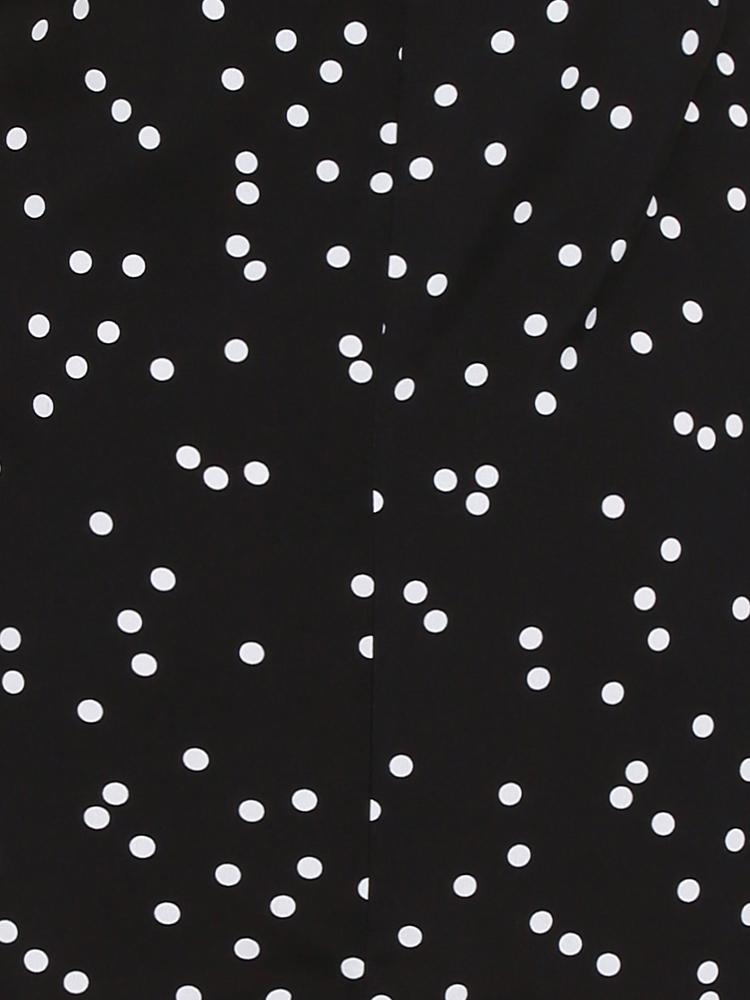 Dot Irregular Hem Dress