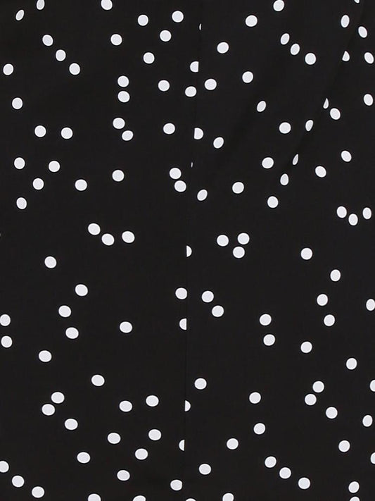 Dot Irregular Hem Dress