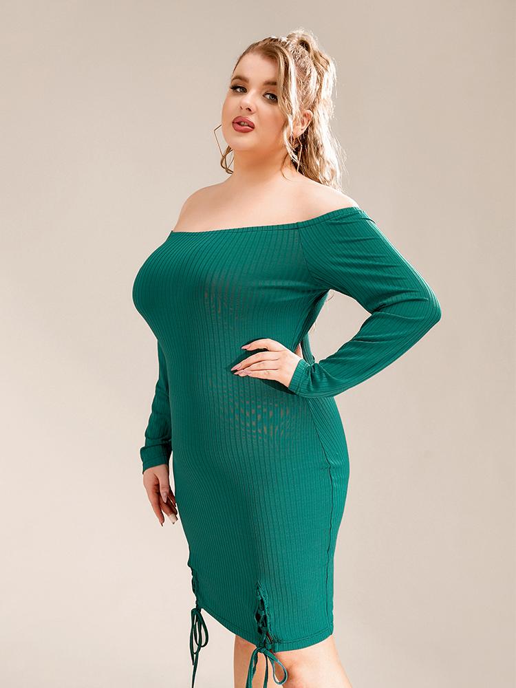 Off Shoulder Knotted Dress