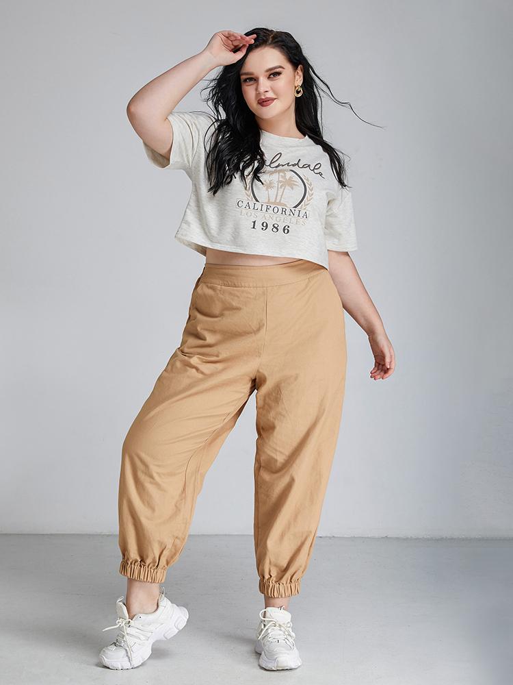 California 1986 Printed Crop T-shirt