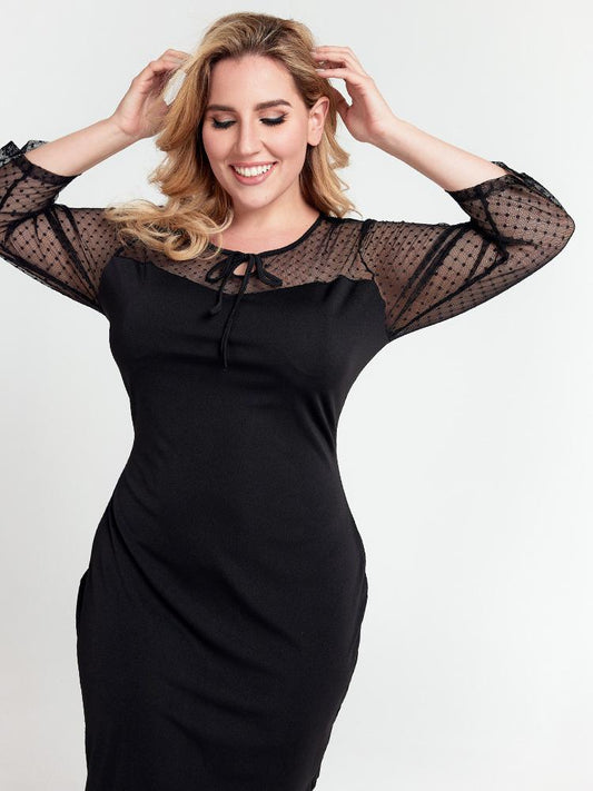 Mesh Patchwork Dress