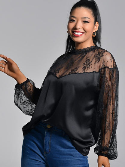 Lace Patchwork Blouse