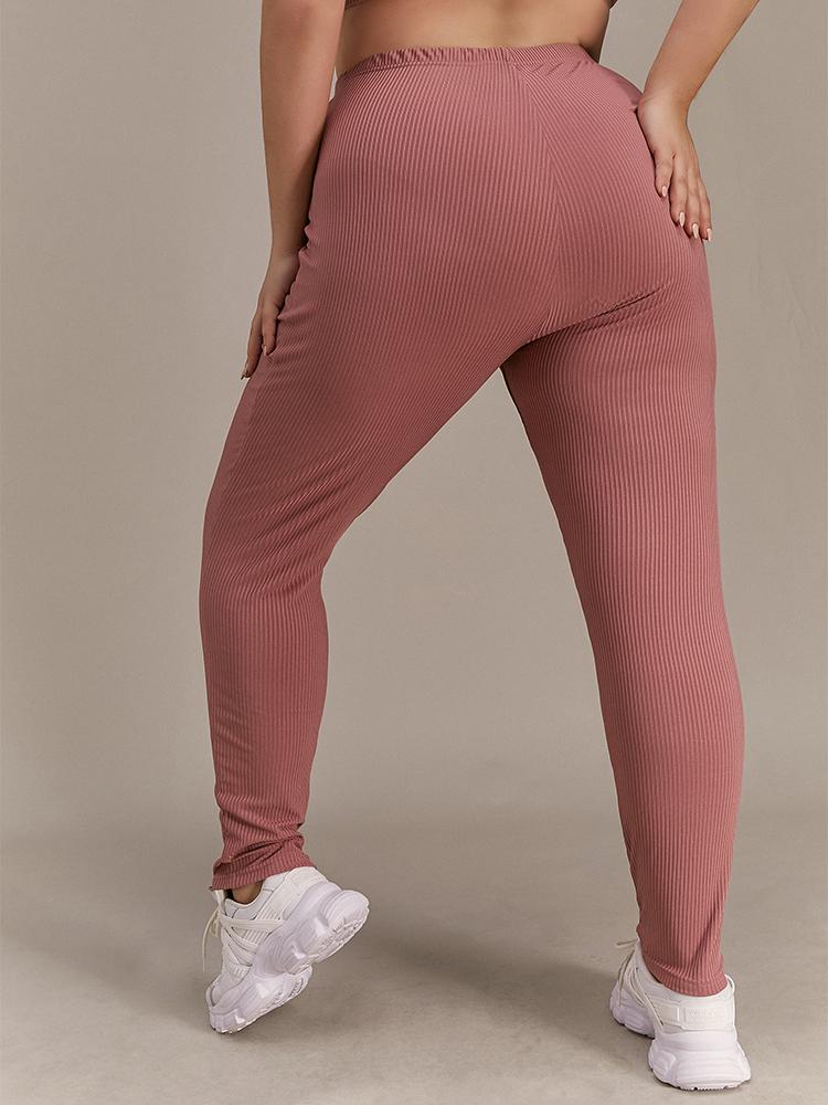 Ruffle Detail Solid Color Loungewear