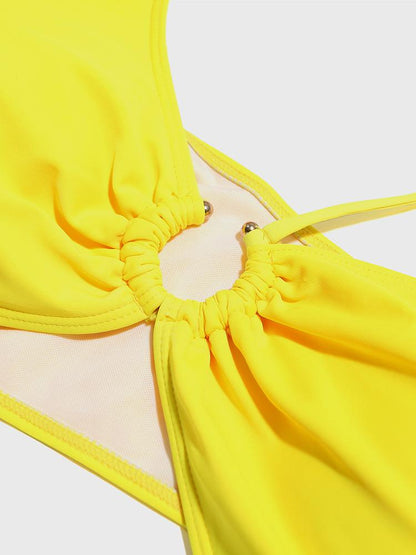 Irregular Neckline Tankini