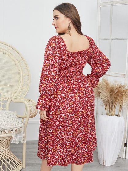 Backless Ditsy Floral Boho Dresses