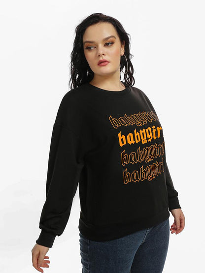 Badygirl Letter Print Sweatshirt