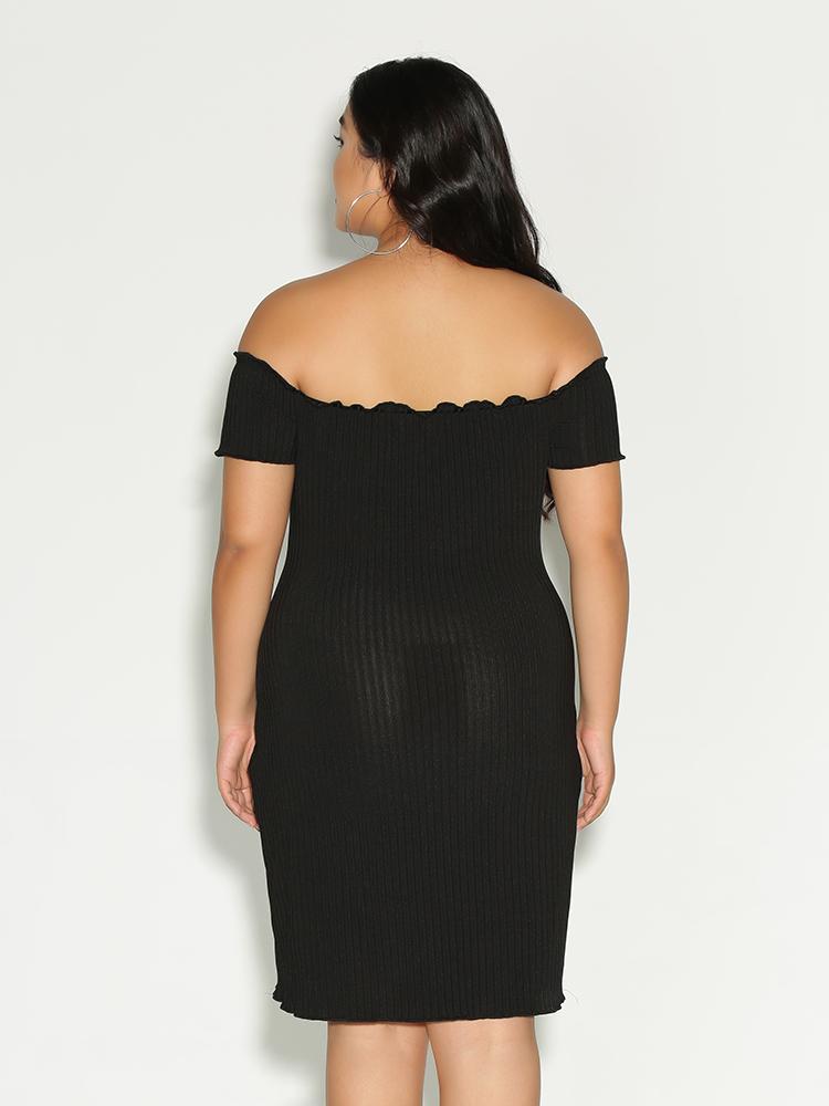 Off Shoulder Wave Dress