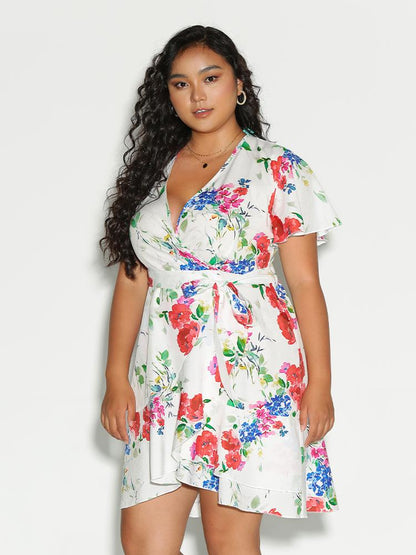 Floral Bow Tie Dress