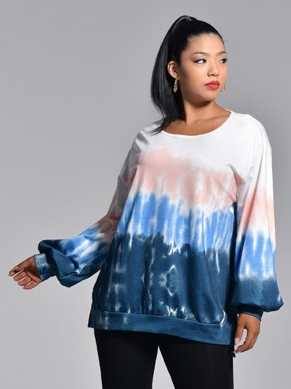 Round-neck Tie Dye Top