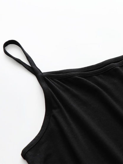 Solid Color Backless Camis