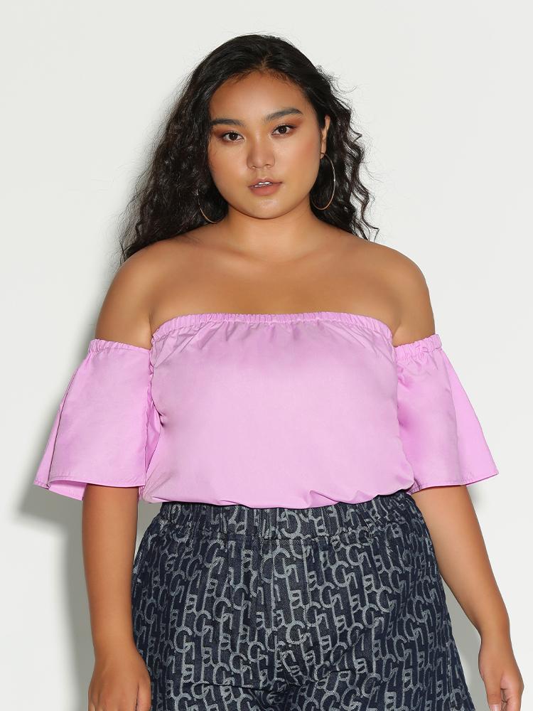 Off Shoulder Elastic Top