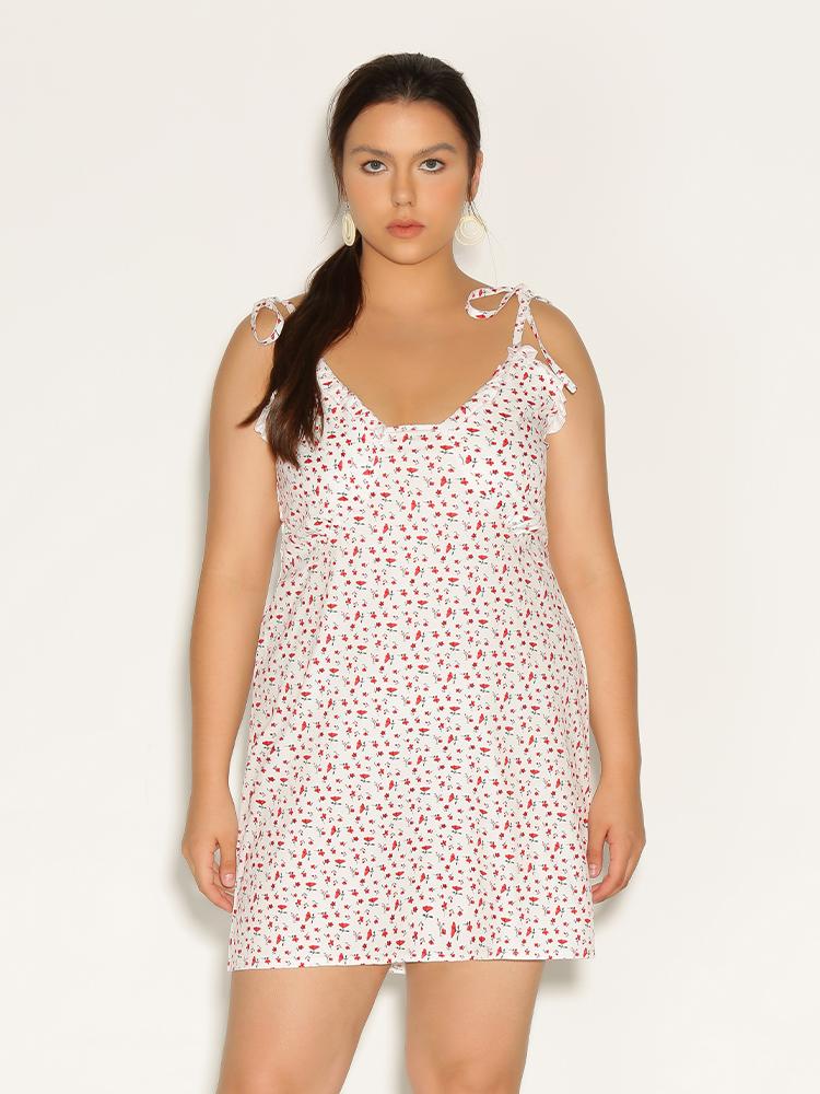 Ditsy Floral Knotted Dress