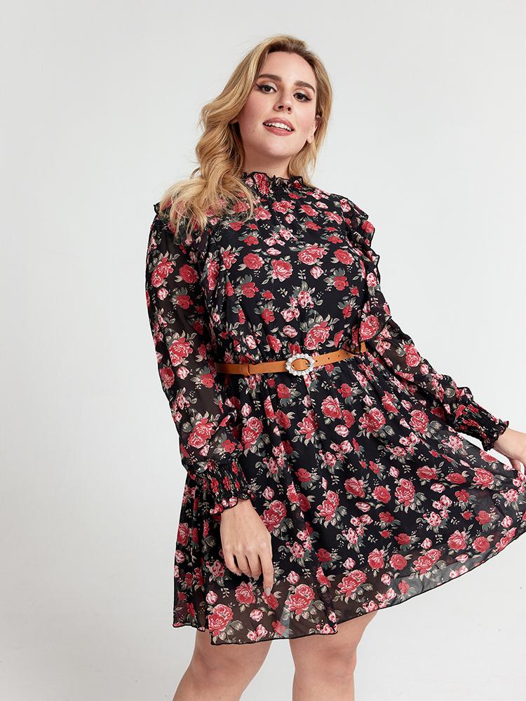 Floral Chiffon Dress