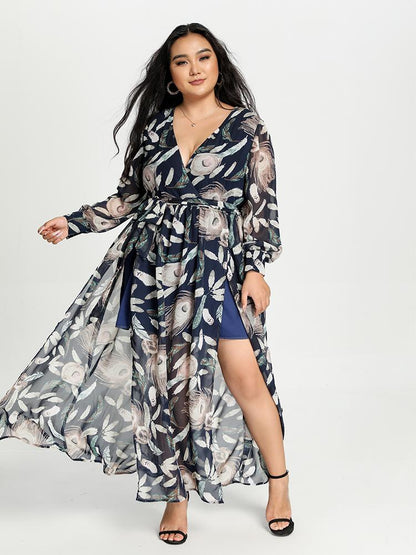 Chiffon Printed Maxi Dress