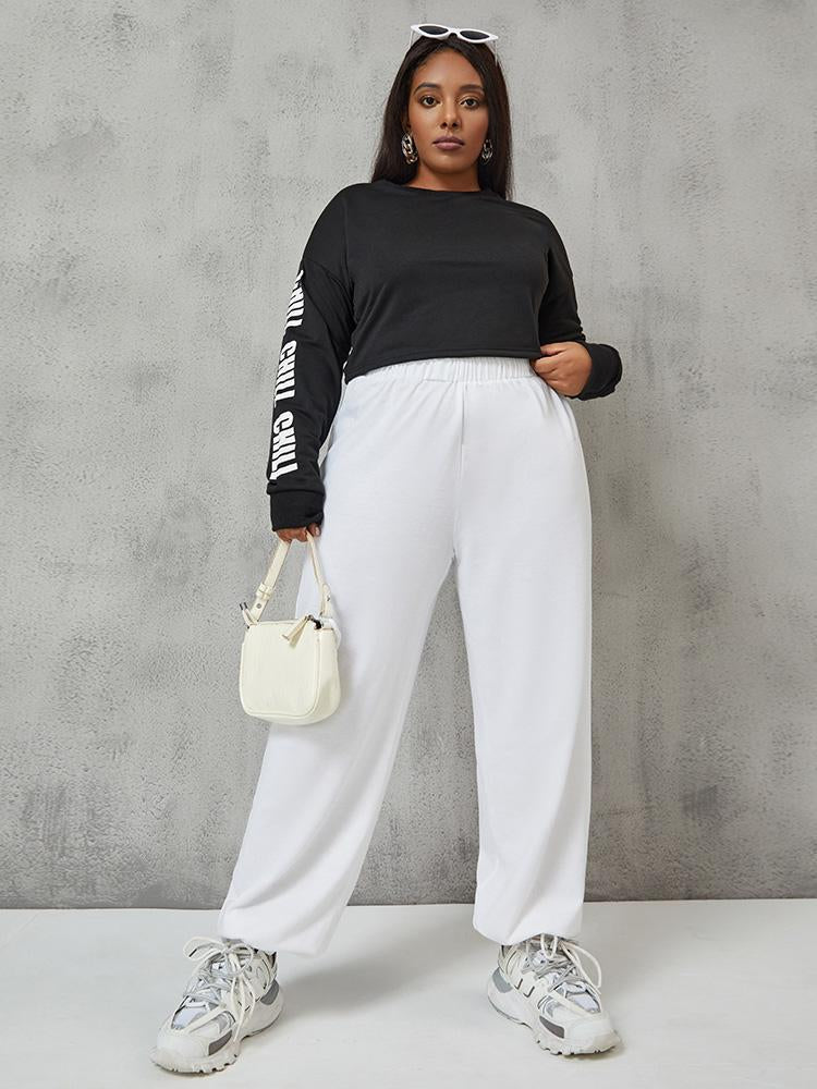 Chill Printed Round Neck Sweatshirt