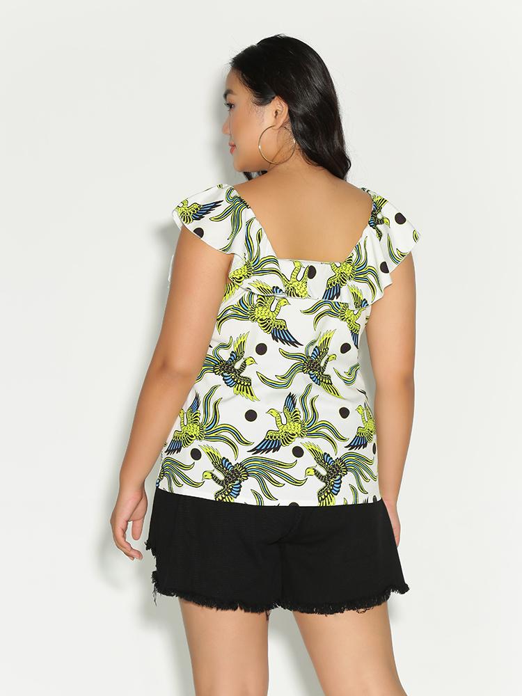 Bird Print Top