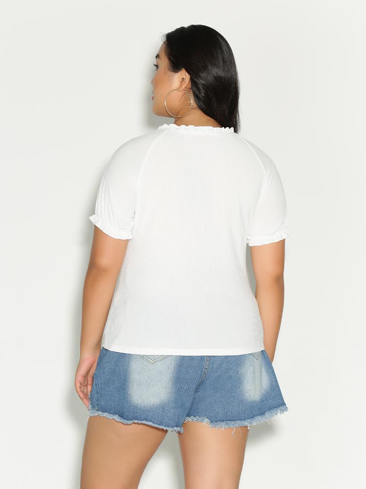 Ruffle Hem T-Shirt