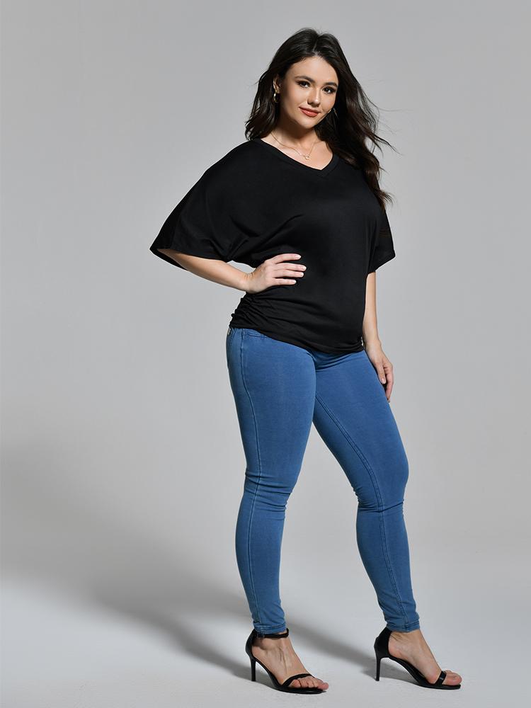V-Neck Dolman Sleeve T-Shirt