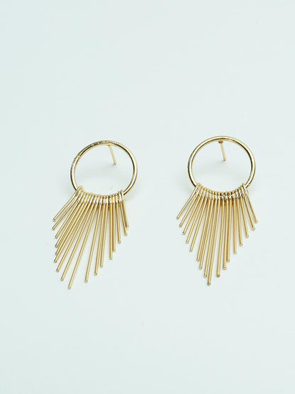 Chain Link Chandelier Drop Earrings