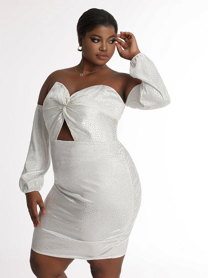 Off Shoulder Knotted Dress