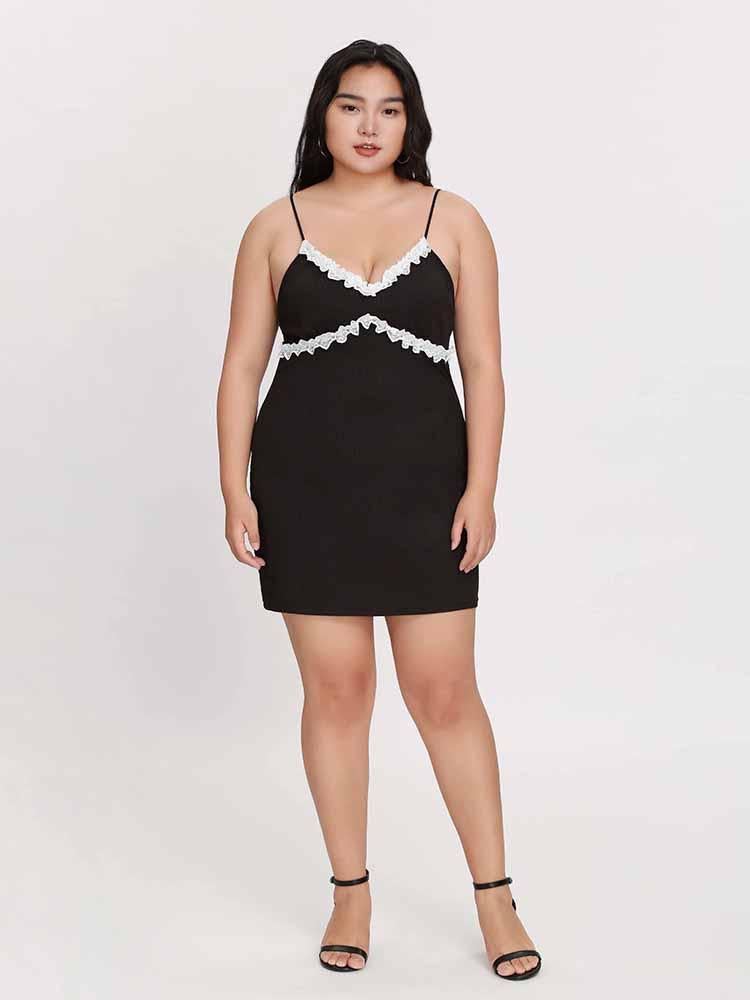 Lace Backless Cami Dress