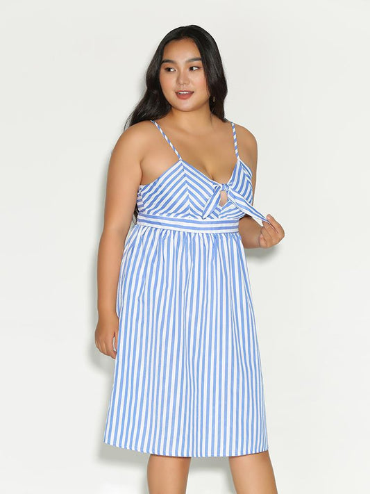 Bow Tie Striped Dress