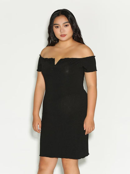 Off Shoulder Wave Dress