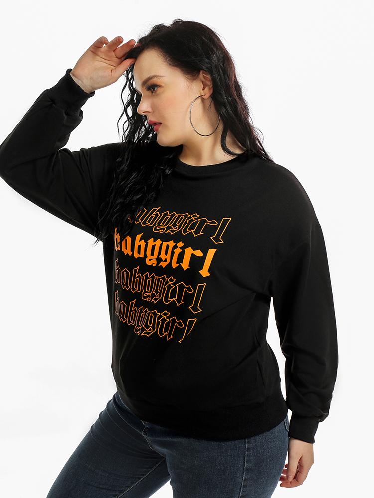 Badygirl Letter Print Sweatshirt