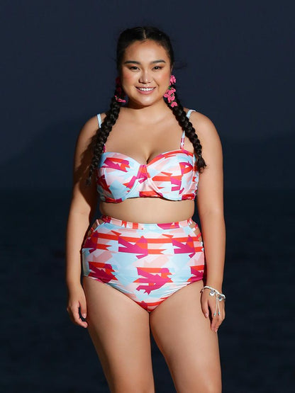 Geometry High Waist Swimsuit