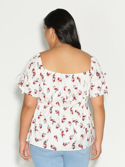 Ditsy Floral Knotted Top