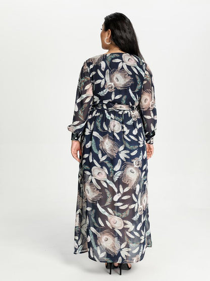Chiffon Printed Maxi Dress