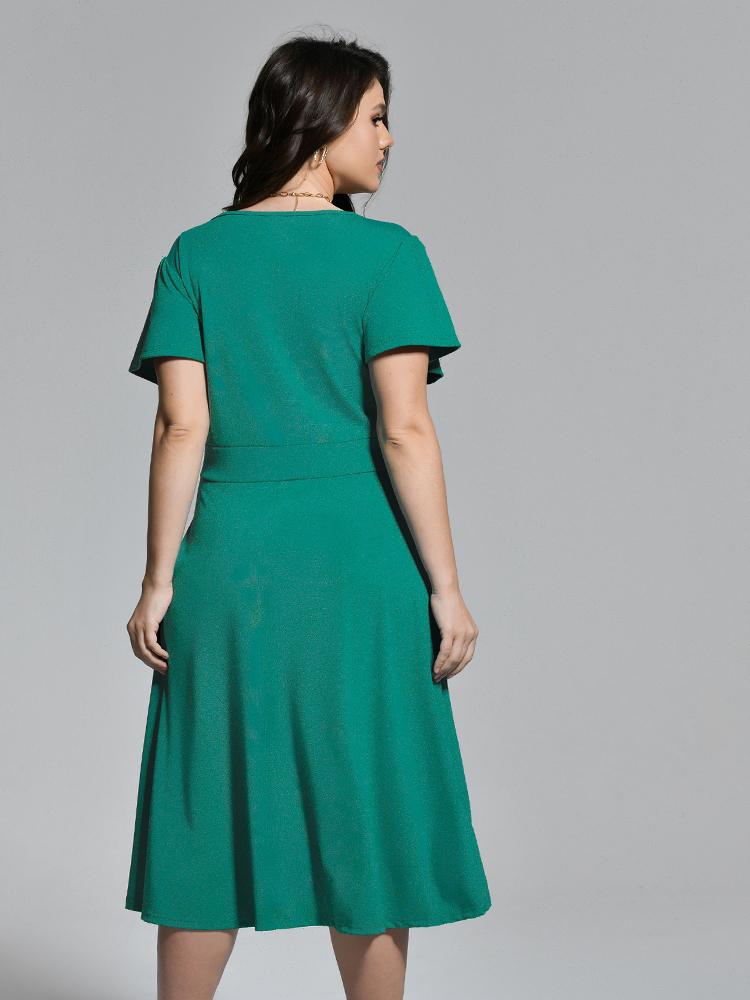 Knotted Dolman Sleeve Dress