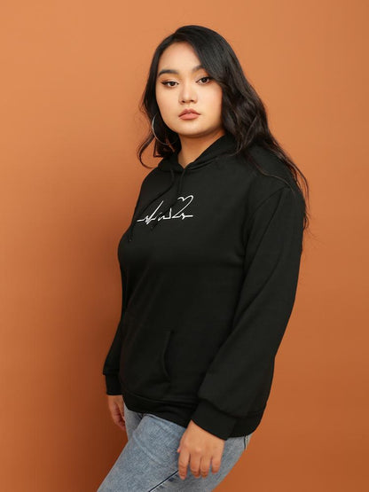 Cardiogram Love Print Hoodie
