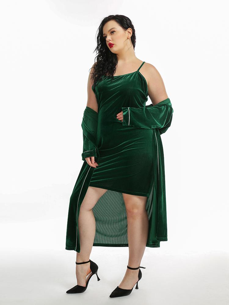 Sexy Dark Green Loungewear