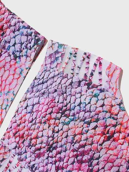 Fish Skin Print Tankini