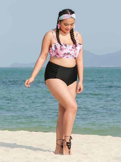 Floral Pleated Bikini