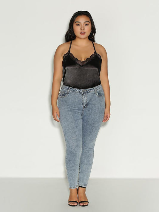 Lace Cross Back Cami