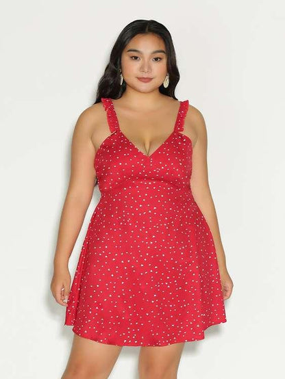 Dot Knot Backless Dress