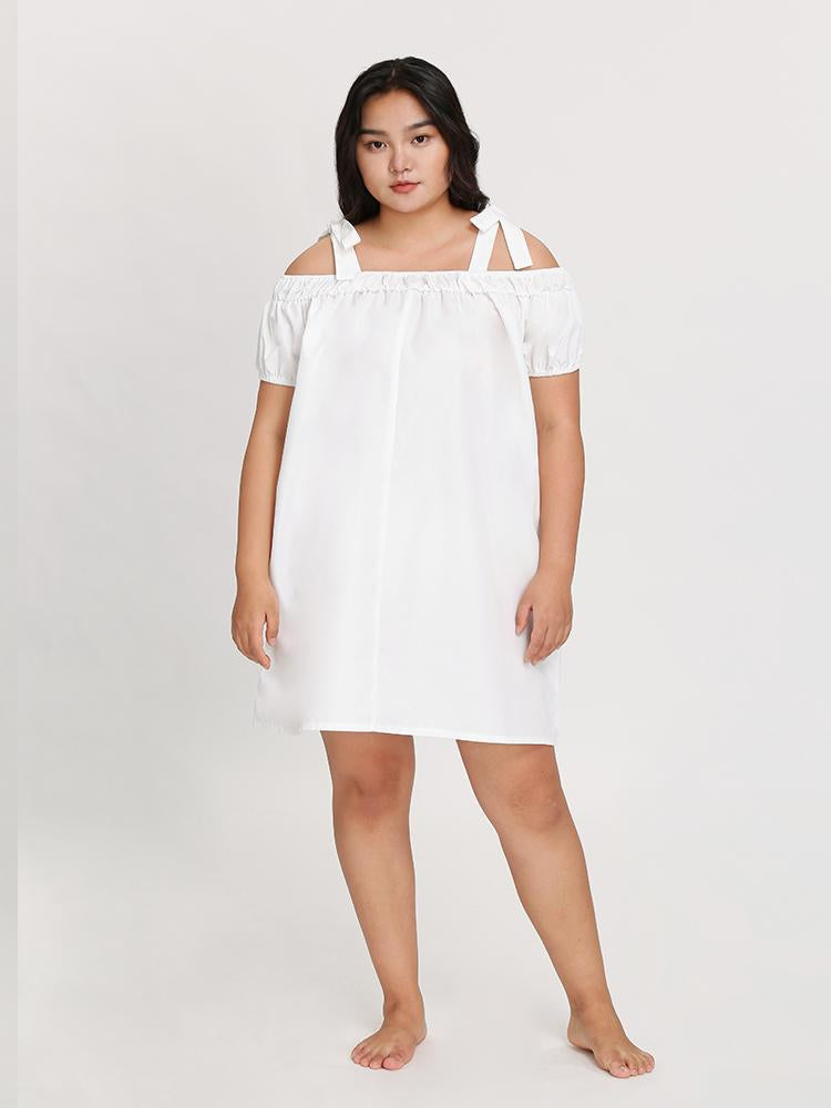 Bow Tie Shoulder Dress